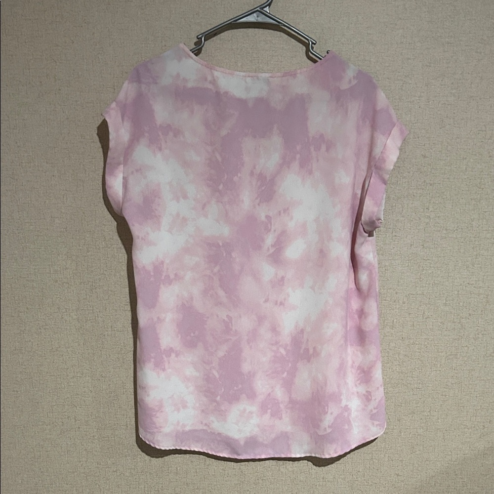 Wonderly Pink and White Women's Blouse - Picture 5 of 5